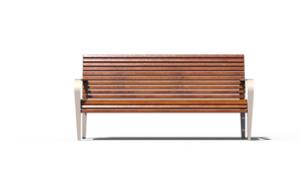 tänavamööbel, iste, puidust seljatugi, käetugi, scandinavian line, puidust iste, retro