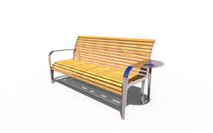 tänavamööbel, iste, puidust seljatugi, käetugi, scandinavian line, puidust iste, retro