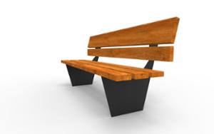 tänavamööbel, iste, logo, puidust seljatugi, puidust iste