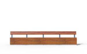 tänavamööbel, betoon, sile betoon, iste, müüripealne, puidust seljatugi, puidust iste