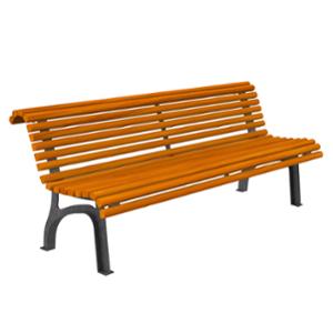 tänavamööbel, ławka, żeliwo