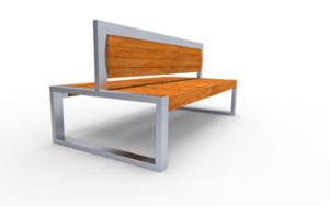 tänavamööbel, kahepoolne, iste, puidust seljatugi, puidust iste