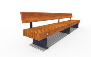 tänavamööbel, vertikaalsed plangud, iste, puidust seljatugi, puidust iste