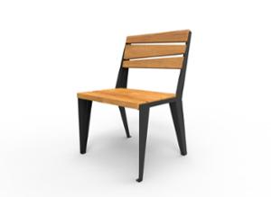tänavamööbel, iste, puidust iste, puidust seljatugi, tool, ühele inimesele