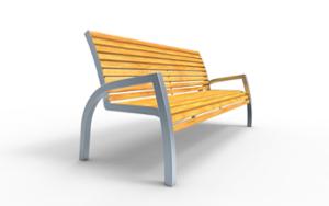 tänavamööbel, iste, puidust seljatugi, käetugi, scandinavian line, puidust iste, retro