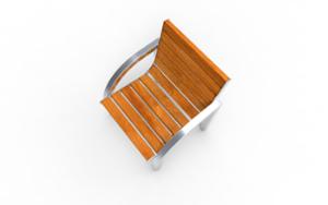 mała architektura, fotel / krzesło, jednoosobowe, ławka, oparcie z drewna, podłokietnik, siedzisko z drewna