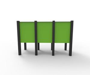 mała architektura, kosz, logo, modułowe, segregacja pełna