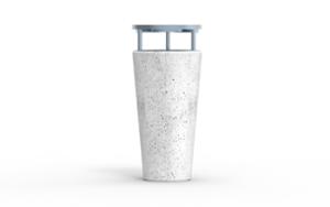 mała architektura, kosz, beton, beton architektoniczy, popielniczka bezpieczna