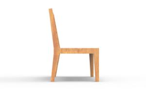 mała architektura, drewno, ławka, oparcie z drewna, siedzisko z drewna