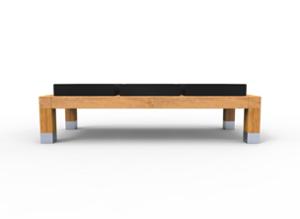 mała architektura, ława, dwustronna, gniazdo 230v i/lub usb, siedzisko tapicerowane, siedzisko z drewna