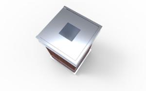 mała architektura, kosz, logo