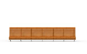 mała architektura, ławka, modułowe, oparcie z drewna, siedzisko z drewna, wysokie oparcie
