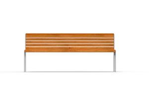 mała architektura, ławka, oparcie z drewna, siedzisko z drewna, stylizowane