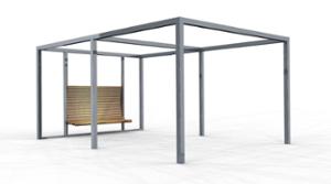 mała architektura, inne, ławka, pergola