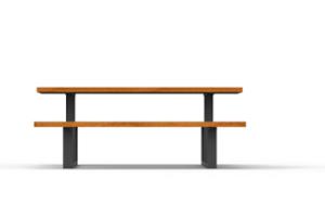 mała architektura, komplet piknikowy, ława, siedzisko z drewna, stół