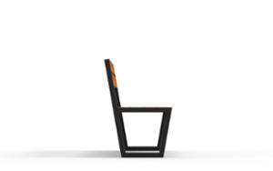 mała architektura, ławka, oparcie z drewna, siedzisko z drewna