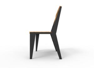 mała architektura, fotel / krzesło, jednoosobowe, ławka, oparcie z drewna, siedzisko z drewna