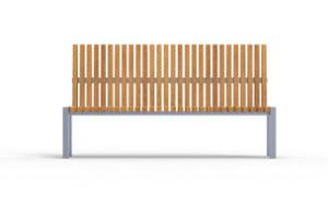 mała architektura, ławka, oparcie z drewna, scandinavian line, siedzisko z drewna
