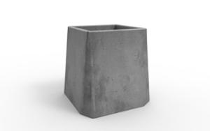 mała architektura, donica, beton, beton architektoniczy, prostokątna