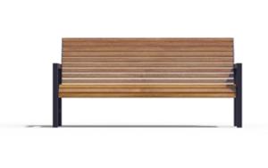 mała architektura, ławka, oparcie z drewna, podłokietnik, scandinavian line, siedzisko z drewna