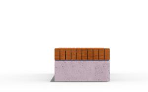 mała architektura, ława, beton, beton architektoniczy, deskowanie pionowe, siedzisko z drewna