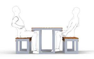 mała architektura, inne, komplet piknikowy, ława, siedzisko z drewna, stół