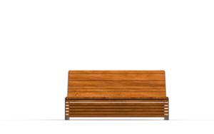 mała architektura, dwustronna, ławka, leżanka, oparcie z drewna, siedzisko z drewna, strefa relaksu