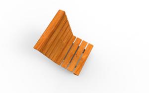 mała architektura, fotel / krzesło, jednoosobowe, ławka, obrotowe, oparcie z drewna, siedzisko z drewna, wysokie oparcie
