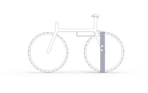 mała architektura, logo, na koło, parking rowerowy, podpora