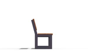 mała architektura, ławka, deskowanie poprzeczne, oparcie z drewna, siedzisko z drewna