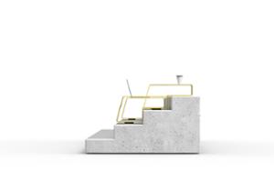 mała architektura, inne, na schody, stolik, stół