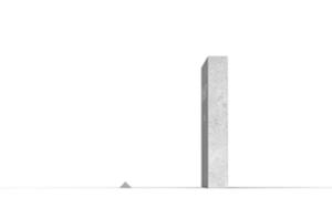 mała architektura, inne, beton, beton architektoniczy, tablica informacyjna, totem informacyjny