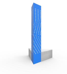 mała architektura, inne, tablica informacyjna, totem informacyjny