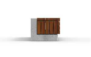 mała architektura, ława, beton, beton architektoniczy, siedzisko z drewna