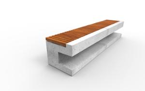 mała architektura, ława, beton, beton architektoniczy, podświetlenie led, siedzisko z drewna
