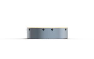 mała architektura, ława, cena za metr bieżacy, długość mierzona po dłuższym boku, dwustronna, gniazdo 230v i/lub usb, modułowe, po łuku / okrągła