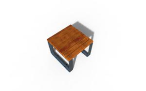 mała architektura, aluminium, ława, meble dla warszawy, odlew aluminiowy, podłokietnik, siedzisko z drewna