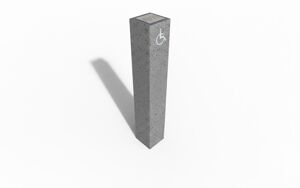 mała architektura, słupek, braille'a alfabet, info, niepełnosprawni, tablica informacyjna, totem informacyjny