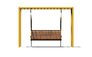 mała architektura, inne, ławka, strefa relaksu, huśtawka, pergola