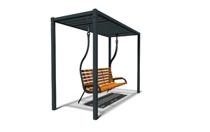 mała architektura, inne, ławka, strefa relaksu, huśtawka, pergola