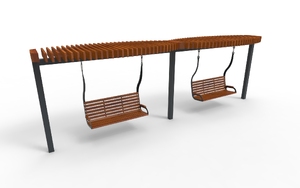 mała architektura, inne, ławka, strefa relaksu, huśtawka, pergola
