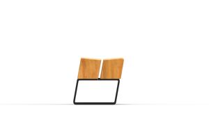 mała architektura, ława, kłoda, oparcie z drewna, siedzisko z drewna