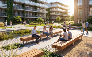 mała architektura, ława, dwustronna, fotowoltaika, gniazdo 230v i/lub usb, kłoda, ładowarka qi/indukcyjna, solarna listwa smartbeam