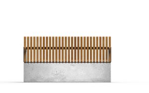 mała architektura, ławka, beton, beton architektoniczy, deskowanie pionowe, deskowanie poprzeczne