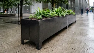 mała architektura, donica, corten, mobilna (do przestawiania paleciakiem), modułowe
