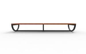 [translation-not-found:street-furniture], ława, dwustronna, siedzisko z drewna