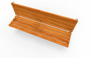 [translation-not-found:street-furniture], ławka, oparcie z drewna, siedzisko z drewna
