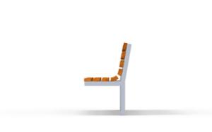 [translation-not-found:street-furniture], ławka, oparcie z drewna, siedzisko z drewna