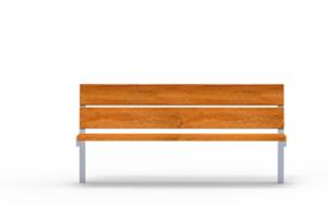 [translation-not-found:street-furniture], ławka, oparcie z drewna, siedzisko z drewna