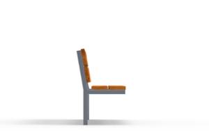 [translation-not-found:street-furniture], ławka, oparcie z drewna, siedzisko z drewna